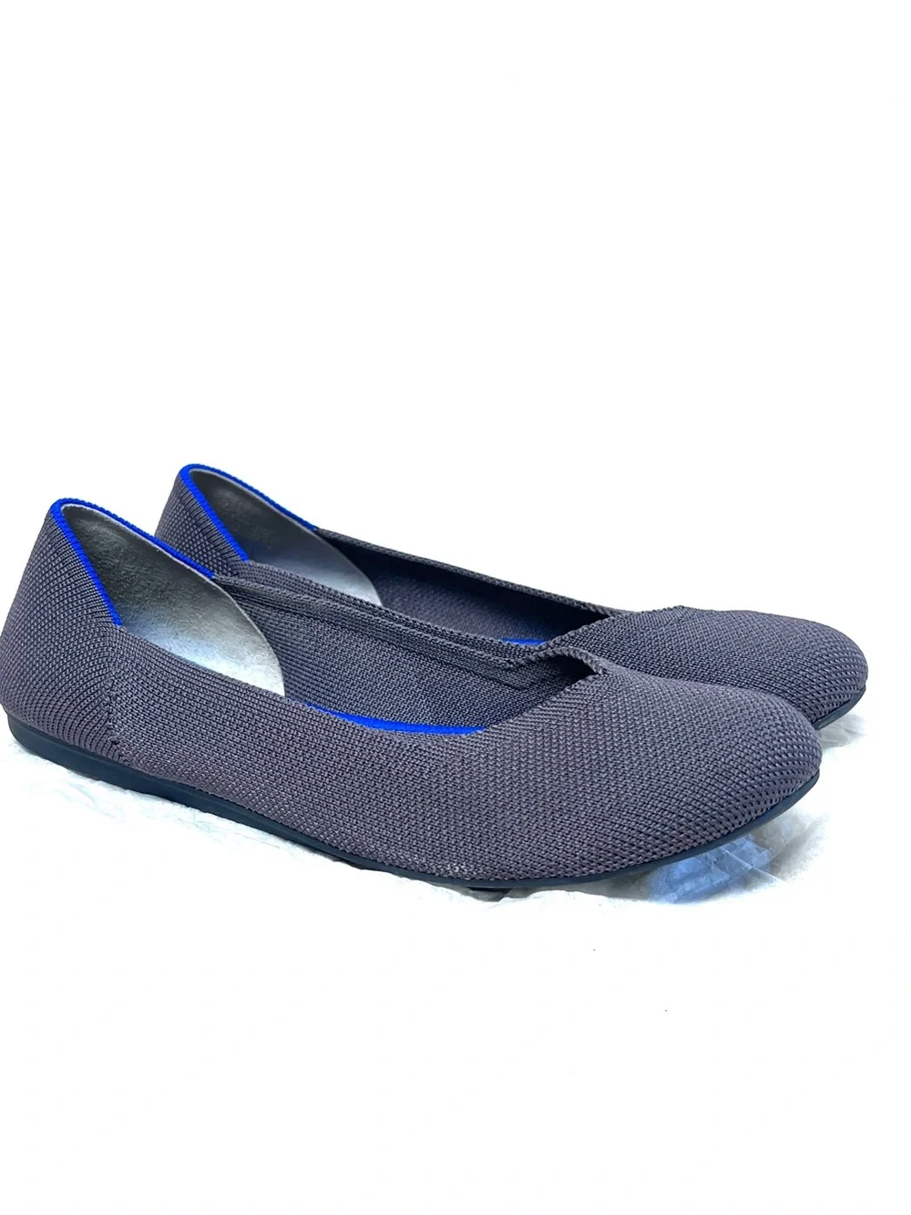 Rothy's The Flat Round-Toe Sz 6.5 Brown Slip-On Ballet Knit Flats Shoes